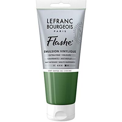 Lefranc Bourgeois Akrylová vinylová emulze - Chromové oxidem zelená - 80ml Barva Lefranc Bourgeois Akrylová vinylová emulze - Chromové oxidem zelená - 80ml Barva