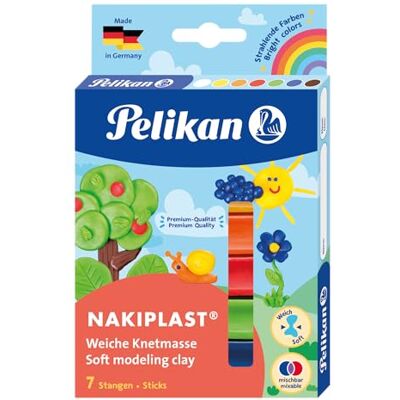 Pelikan Modelína Nakiplast, vosková hmota se včelím voskem, 125 g, 7 barev Modelína Nakiplast, vosková hmota se včelím voskem, 125 g, 7 barev Pelikan Modelína Nakiplast, vosková hmota se včelím voskem, 125 g, 7 barev Modelína Nakiplast, vosková hmota se včelím voskem, 125 g, 7 barev