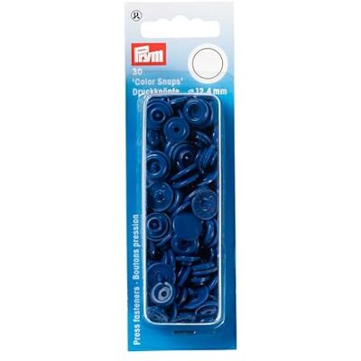 Prym 393158 bez šití patentky Color Snaps kulaté 12,4 mm modré, plast, 12,4 mm cm Prym 393158 bez šití patentky Color Snaps kulaté 12,4 mm modré, plast, 12,4 mm cm
