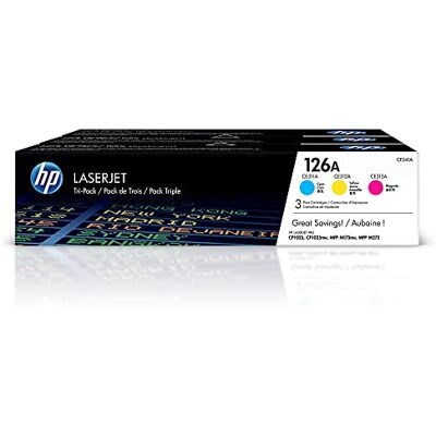 HP Originální toner 126 A (CF341 A), modrá / žlutá / červená pro tiskárny Color Laserjet Pro + azurový toner 126 A HP Originální toner 126 A (CF341 A), modrá / žlutá / červená pro tiskárny Color Laserjet Pro + azurový toner 126 A