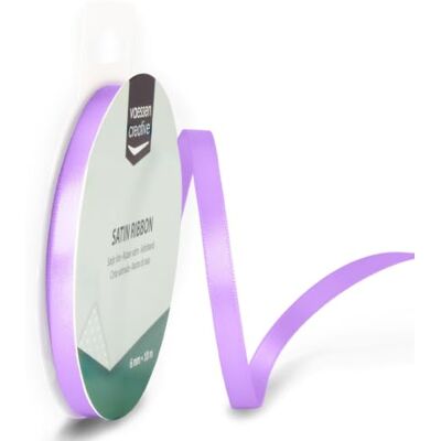 Creative Saténová stuha 6 mm x 10 m šeříková stuha, dekorační stuha, stuhy pro kutilství, látkové stuhy na svatbu, dárky ke křtinám a narozeninám, fialová Creative Saténová stuha 6 mm x 10 m šeříková stuha, dekorační stuha, stuhy pro kutilství, látkové stuhy na svatbu, dárky ke křtinám a narozeninám, fialová