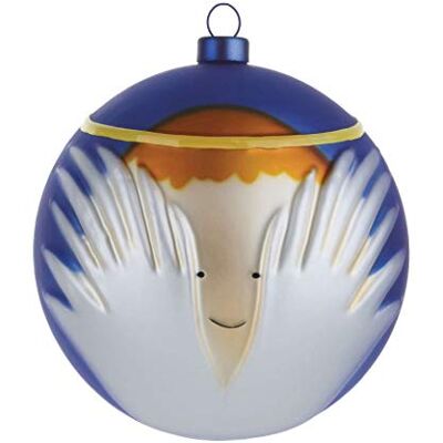 Alessi AMJ13 6 Angioletto Weihnachtsbaumkugel, mundgeblasenes Glas, Multicolor Alessi AMJ13 6 Angioletto Weihnachtsbaumkugel, mundgeblasenes Glas, Multicolor