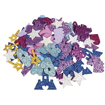 Rayher 30230000 Pohádkový mix třpytek z mechové gumy, 3 4 cm, 80 kusů, samolepicí, barevné/motivy smíšené, třpytivé pěnové nálepky, samolepky z mechové gumy, k dekoraci, barevné Rayher 30230000 Pohádkový mix třpytek z mechové gumy, 3 4 cm, 80 kusů, samolepicí, barevné/motivy smíšené, třpytivé pěnové nálepky, samolepky z mechové gumy, k dekoraci, barevné