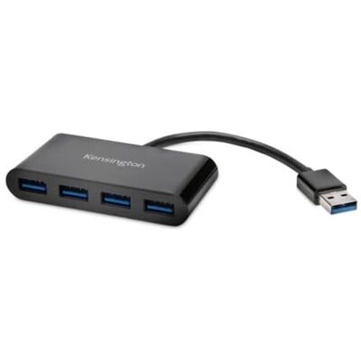 Kensington USB 3.0 hub se 4 porty, přenosová rychlost až 5 Gbit/s Plug-and-Play, HP, Dell, Windows, Macbook, K39121EU Kensington USB 3.0 hub se 4 porty, přenosová rychlost až 5 Gbit/s Plug-and-Play, HP, Dell, Windows, Macbook, K39121EU