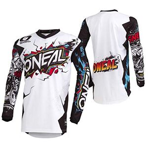 O'NEAL Oneal Element Villain Motocross Jersey, bílá O'NEAL Oneal Element Villain Motocross Jersey, bílá