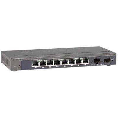 Netgear GS110T-100GES ProSAFE Gigabit Smart Managed Switch (10-Port, 8x RJ45, 2x SFP) Netgear GS110T-100GES ProSAFE Gigabit Smart Managed Switch (10-Port, 8x RJ45, 2x SFP)