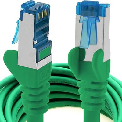 1aTTack.de 7,5m CAT6a síťový kabel zelený 1 kus CAT 6 A propojovací kabel 10000 Mbit s SFTP PIMF 500 MHz kompatibilní s CAT5 CAT6 CAT7 DSL Internet Switch Router 1aTTack.de 7,5m CAT6a síťový kabel zelený 1 kus CAT 6 A propojovací kabel 10000 Mbit s SFTP PIMF 500 MHz kompatibilní s CAT5 CAT6 CAT7 DSL Internet Switch Router