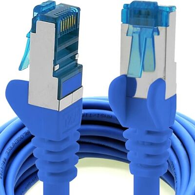 1aTTack.de 0,5m CAT6a síťový kabel modrý 1 kus CAT 6 A propojovací kabel 10000 Mbit s SFTP PIMF 500 MHz kompatibilní s CAT5 CAT6 CAT7 DSL Internet Switch Router 1aTTack.de 0,5m CAT6a síťový kabel modrý 1 kus CAT 6 A propojovací kabel 10000 Mbit s SFTP PIMF 500 MHz kompatibilní s CAT5 CAT6 CAT7 DSL Internet Switch Router