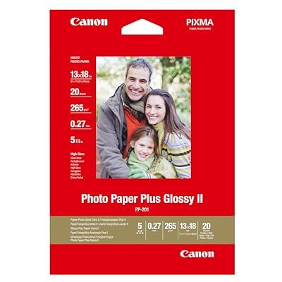 Canon Fotopapier PP-201 glänzend 13x18 cm 20 Blatt für Tintenstrahldrucker PIXMA Drucker (265 g/qm) Canon Fotopapier PP-201 glänzend 13x18 cm 20 Blatt für Tintenstrahldrucker PIXMA Drucker (265 g/qm)