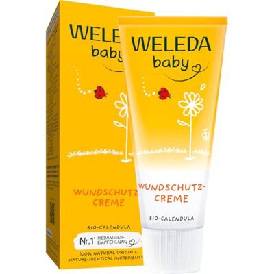 WELEDA Bio Baby měsíček krém na ochranu ran 75 ml přírodní kosmetika mast na rány / dětský krém pro ochranu citlivé dětské pokožky v oblasti plenek. Pomáhá při zarudnutí, podrážděné kůži a rány WELEDA Bio Baby měsíček krém na ochranu ran 75 ml přírodní kosmetika mast na rány / dětský krém pro ochranu citlivé dětské pokožky v oblasti plenek. Pomáhá při zarudnutí, podrážděné kůži a rány