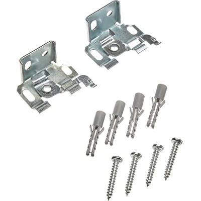 Gardinia Nosič pro žaluzie s 25 mm horními kolejnicemi, pro montáž na strop nebo stěnu, montáž pomocí šroubů a vrtání, kov, pozinkovaný, 2 kusy Gardinia Nosič pro žaluzie s 25 mm horními kolejnicemi, pro montáž na strop nebo stěnu, montáž pomocí šroubů a vrtání, kov, pozinkovaný, 2 kusy