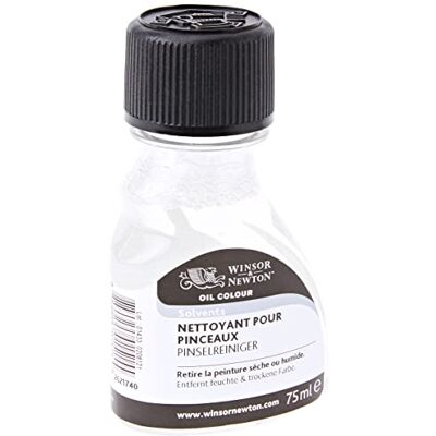 Winsor & Newton 2621740 čistič štětců na akrylové barvy a olejové barvy, zaschlé barvy se bezpečně a šetrně rozpustí na štětce, barevné špachtle a jiné barevně znečištěné povrchy – 75 ml Winsor & Newton 2621740 čistič štětců na akrylové barvy a olejové barvy, zaschlé barvy se bezpečně a šetrně rozpustí na štětce, barevné špachtle a jiné barevně znečištěné povrchy – 75 ml