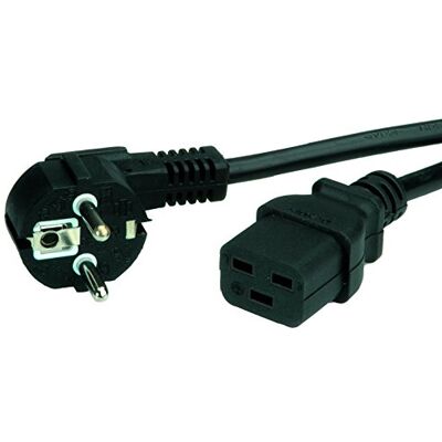 Value Síťový kabel ochranný kontakt IEC320-C19 16A, černý, 2 m Value Síťový kabel ochranný kontakt IEC320-C19 16A, černý, 2 m
