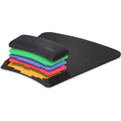 Kensington SmartFit podložka pod myš, ergonomická podložka pod zápěstí pro počítače a laptop, kompatibilní s laserovými a optickými myší, protiskluzová, pohodlná podložka pod myš, černá, K55793EU Kensington SmartFit podložka pod myš, ergonomická podložka pod zápěstí pro počítače a laptop, kompatibilní s laserovými a optickými myší, protiskluzová, pohodlná podložka pod myš, černá, K55793EU