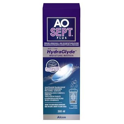 Aosept Plus s prostředkem pro péči o kontaktní čočky Hydraglyde jednotlivá lahvička 1 x 360 ml Aosept Plus s prostředkem pro péči o kontaktní čočky Hydraglyde jednotlivá lahvička 1 x 360 ml