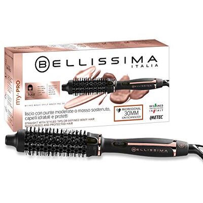 BELLISSIMA My Pro Magic Style Brush P2 30, kartáč na teplý vzduch, přirozeně působící hladké vlasy nebo definované kadeře, průměr: 30 mm, ionizační technologie, keramický povrch, vícenásobné napětí BELLISSIMA My Pro Magic Style Brush P2 30, kartáč na teplý vzduch, přirozeně působící hladké vlasy nebo definované kadeře, průměr: 30 mm, ionizační technologie, keramický povrch, vícenásobné napětí