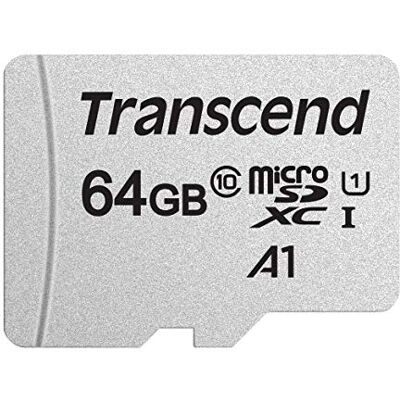 Transcend Paměťová karta 64 GB microSDHC 300S, UHS-I U1 A1, až 100 MB/s ideální pro smartphony, tablety a rychlý výkon aplikací Transcend Paměťová karta 64 GB microSDHC 300S, UHS-I U1 A1, až 100 MB/s ideální pro smartphony, tablety a rychlý výkon aplikací