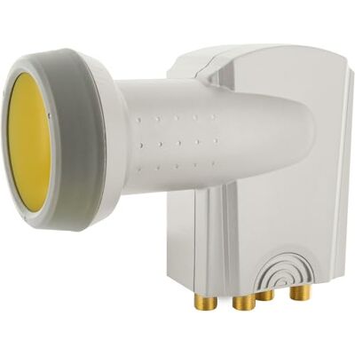 SCHWAIGER Quattro LNB 4 Teilnehmer LNC 4-Fach digital HD 4K 4fach Sun Protect hitzebeständig bis 220°C F-Anschlüsse vergoldet Multischalter notwendig für SAT Antenne Satellitenschüssel hellgrau SCHWAIGER Quattro LNB 4 Teilnehmer LNC 4-Fach digital HD 4K 4fach Sun Protect hitzebeständig bis 220°C F-Anschlüsse vergoldet Multischalter notwendig für SAT Antenne Satellitenschüssel hellgrau