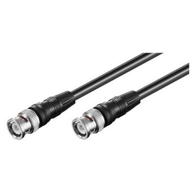 Goobay 50088 spojovací kabel BNC (RG58), koaxiální kabel, konektor BNC -> BNC konektor, 2násobně stíněný, 50 ohmů, černý, 10 metrů Goobay 50088 spojovací kabel BNC (RG58), koaxiální kabel, konektor BNC -> BNC konektor, 2násobně stíněný, 50 ohmů, černý, 10 metrů
