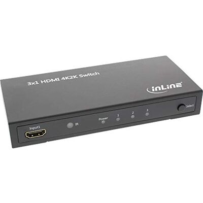 InLine 65014 HDMI Switch / přepínač, 3 vstupy na 1 výstup, 4K2K, 3D, HD Audio InLine 65014 HDMI Switch / přepínač, 3 vstupy na 1 výstup, 4K2K, 3D, HD Audio