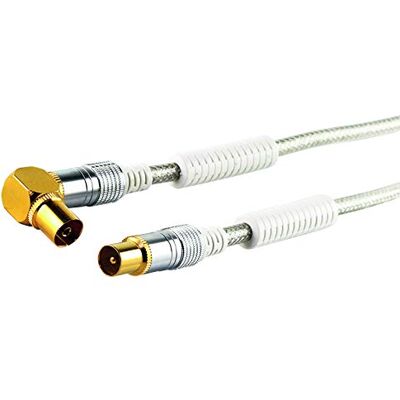SCHWAIGER Premium anténní připojovací kabel 110 dB s feritovým jádrem, 1,5 m, transparentní, IEC konektor > 90° IEC úhlová zdířka, 4násobné stínění, 75 ohmů, digitální, HDTV, DVB-C/DVB-T2 SCHWAIGER Premium anténní připojovací kabel 110 dB s feritovým jádrem, 1,5 m, transparentní, IEC konektor > 90° IEC úhlová zdířka, 4násobné stínění, 75 ohmů, digitální, HDTV, DVB-C/DVB-T2