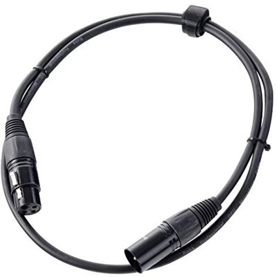 Pronomic Stage XFXM-1 kabel mikrofonu XLR 1 m černý, délka: 1m, 226 mm² Pronomic Stage XFXM-1 kabel mikrofonu XLR 1 m černý, délka: 1m, 226 mm²