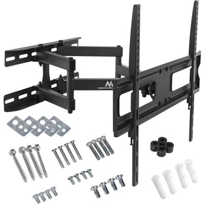 Maclean MC-762 s dvojitým ramenem TV nástěnný držák, TV držák max. zatížení 30 kg, otočný 37-80", VESA max. 600 x 400 mm černý Maclean MC-762 s dvojitým ramenem TV nástěnný držák, TV držák max. zatížení 30 kg, otočný 37-80", VESA max. 600 x 400 mm černý