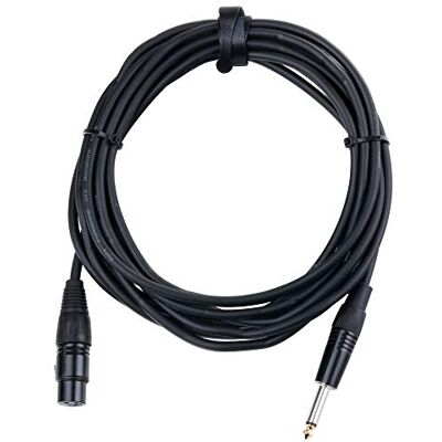 Pronomic Kabel XFJ-5 XLR na jack (nevyvážený kabel mikrofonu, délka 5 m, odolný proti kyselinám a oleji, kleštiny odlehčení v tahu) černý Pronomic Kabel XFJ-5 XLR na jack (nevyvážený kabel mikrofonu, délka 5 m, odolný proti kyselinám a oleji, kleštiny odlehčení v tahu) černý