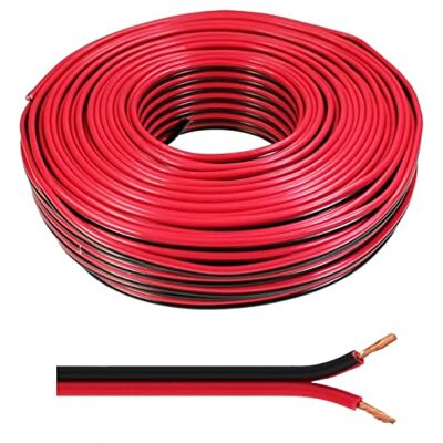 Seki 311774 - Červená/Černá - 50m - Reproduktorový kabel - 2x2,5mm² - Vysoce kvalitní Seki 311774 - Červená/Černá - 50m - Reproduktorový kabel - 2x2,5mm² - Vysoce kvalitní