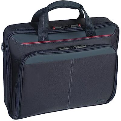 Targus CN31 Classic Clamshell Case taška na laptop 15,6 palců, pohodlná taška přes rameno s polstrovaným ramenním popruhem, taška na notebook s vnitřními přihrádkami – černá Targus CN31 Classic Clamshell Case taška na laptop 15,6 palců, pohodlná taška přes rameno s polstrovaným ramenním popruhem, taška na notebook s vnitřními přihrádkami – černá