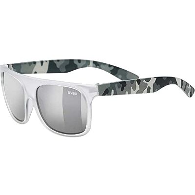 Uvex sportstyle 511 dětské sluneční brýle, bílé transparentní/stříbrné, jedna velikost Uvex sportstyle 511 dětské sluneční brýle, bílé transparentní/stříbrné, jedna velikost