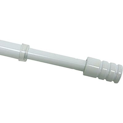 Gardinia Vitrážová tyč válec, výsuvná, kovová tyč vč. 2 šroubovacích háčků, tyč na kotouč, Ø 10 mm, délka 40-65 cm, bílá Gardinia Vitrážová tyč válec, výsuvná, kovová tyč vč. 2 šroubovacích háčků, tyč na kotouč, Ø 10 mm, délka 40-65 cm, bílá