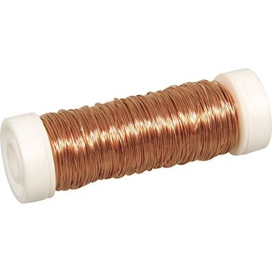 Rayher 2405524 ozdobný háčkovací drát, měděný, 0,30 mm ø, cívka 50 m, ozdobný drát, měděný drát, pro ruční výrobu šperků a stromků s drahokamy Rayher 2405524 ozdobný háčkovací drát, měděný, 0,30 mm ø, cívka 50 m, ozdobný drát, měděný drát, pro ruční výrobu šperků a stromků s drahokamy