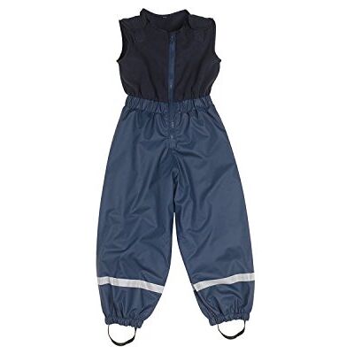 Playshoes Unisex dětské nepromokavé kalhoty do deště oblečení do deště nepromokavé kalhoty s laclem do deště fleecová podšívka Playshoes Unisex dětské nepromokavé kalhoty do deště oblečení do deště nepromokavé kalhoty s laclem do deště fleecová podšívka