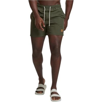 Urban Classics Block Swim Shorts pánské plavky černé Activewear, Basics, Sport, Streetwear, Olivová/olivová Urban Classics Block Swim Shorts pánské plavky černé Activewear, Basics, Sport, Streetwear, Olivová/olivová