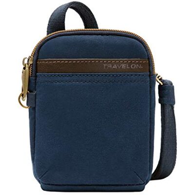 Travelon Unisex Anti-theft Courier Mini Crossbody Bag taška přes rameno, Námořnická modrá, Jednotná velikost, Mini taška přes rameno s ochranou proti krádeži Travelon Unisex Anti-theft Courier Mini Crossbody Bag taška přes rameno, Námořnická modrá, Jednotná velikost, Mini taška přes rameno s ochranou proti krádeži