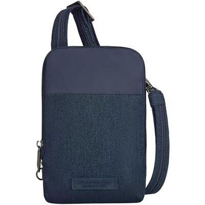Travelon Anti-theft Metro Stadium Mini Crossbody taška přes rameno, Námořnická modrá, melírovaná, Jednotná velikost Travelon Anti-theft Metro Stadium Mini Crossbody taška přes rameno, Námořnická modrá, melírovaná, Jednotná velikost