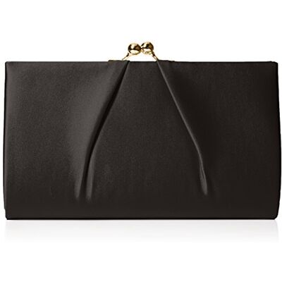 SwankySwans Swanky Swans Mira Satin Classic Frame Bag Clutch, černá (Black) SwankySwans Swanky Swans Mira Satin Classic Frame Bag Clutch, černá (Black)