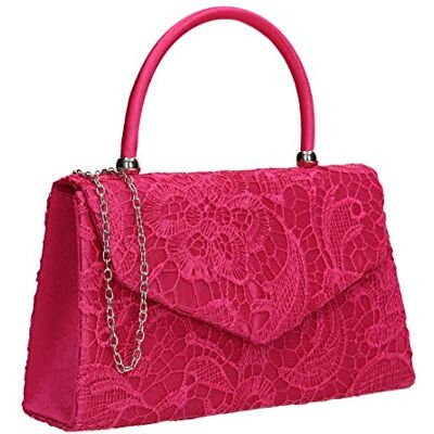 SwankySwans Kendall Lace Smart elegantní taška, Tmavorůžová (Fuchsie), Jednotná velikost SwankySwans Kendall Lace Smart elegantní taška, Tmavorůžová (Fuchsie), Jednotná velikost