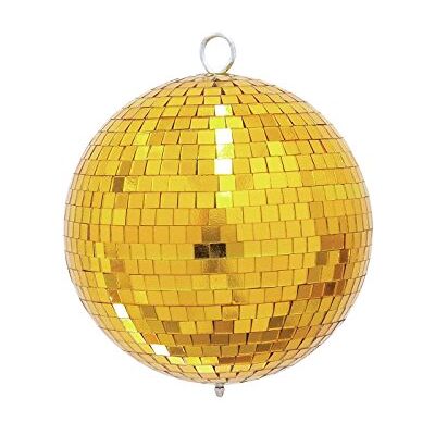 EuroLite Zrcadlová koule 20 cm zlatá Disko koule zrcadla se zlatými fazetami Mirrorball pro zcela zvláštní dekoraci EuroLite Zrcadlová koule 20 cm zlatá Disko koule zrcadla se zlatými fazetami Mirrorball pro zcela zvláštní dekoraci