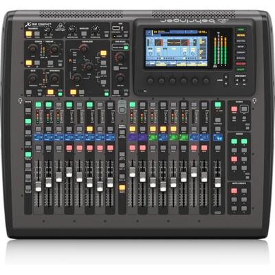 Behringer X32 Compact profesionální digitální mixážní pult – 40kanálový živý a studiový audio mixér s motorizovanými vlákny a USB audio rozhraním Behringer X32 Compact profesionální digitální mixážní pult – 40kanálový živý a studiový audio mixér s motorizovanými vlákny a USB audio rozhraním