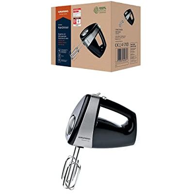 Grundig Ruční mixér HM 5040 Premium (300 wattů), černo-stříbrný Grundig Ruční mixér HM 5040 Premium (300 wattů), černo-stříbrný