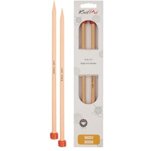 KnitPro - Basix Birch - 25cm - 8.0mm - Pletací jehly KnitPro - Basix Birch - 25cm - 8.0mm - Pletací jehly