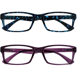 Opulize RR92 Unisex čtecí brýle v modré želvovině - Reading Glasses Opulize RR92 Unisex čtecí brýle v modré želvovině - Reading Glasses