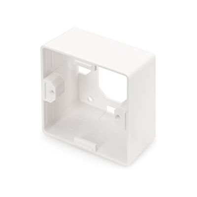 Digitus Rám na omítku – pro propojovací krabice a síťovou zásuvku – německé rozložení – 80 x 80 mm – hloubka 42 mm – bílá RAL9003 Digitus Rám na omítku – pro propojovací krabice a síťovou zásuvku – německé rozložení – 80 x 80 mm – hloubka 42 mm – bílá RAL9003