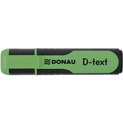 DONAU 7358001PL-06 D-Text Textmarker/ Highlighter Textliner Die Ungiftige Tinte, Keilspitze Leuchtfarben Hohe Qualität/ Gummierte Schaftseiten Strichstärke 1-5 mm, Grün DONAU 7358001PL-06 D-Text Textmarker/ Highlighter Textliner Die Ungiftige Tinte, Keilspitze Leuchtfarben Hohe Qualität/ Gummierte Schaftseiten Strichstärke 1-5 mm, Grün