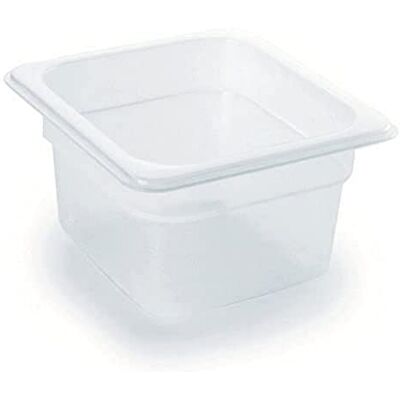 LACOR 66665H Polypropylene GN-Behälter 1/6 176 x 162 x 65 mm Langlebiges Profi-Utensil; entwickelt für optimale Leistung und schnelle, unkomplizierte Reinigung in der Spülmaschine LACOR 66665H Polypropylene GN-Behälter 1/6 176 x 162 x 65 mm Langlebiges Profi-Utensil; entwickelt für optimale Leistung und schnelle, unkomplizierte Reinigung in der Spülmaschine