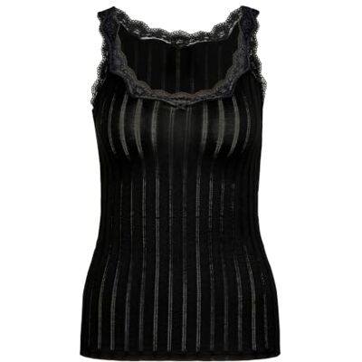 CALIDA Etude Toujours Tank Top Damen, mit Swiss+Cotton-Gütesiegel, edle Nadelstreifen-Optik und zarte Spitze am Ausschnitt CALIDA Etude Toujours Tank Top Damen, mit Swiss+Cotton-Gütesiegel, edle Nadelstreifen-Optik und zarte Spitze am Ausschnitt