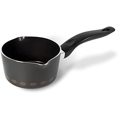 Moneta ALLUFLON Costanza Antihaft-Kasserolle, Durchmesser 14 cm, 1 Griff, Aluminium, Schwarz Moneta ALLUFLON Costanza Antihaft-Kasserolle, Durchmesser 14 cm, 1 Griff, Aluminium, Schwarz
