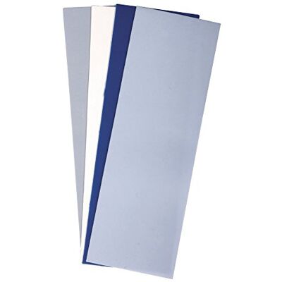 Rayher Ozdobný vosk HOBBY 31448000, modré odstíny, sada 4 ozdobných voskových desek, 20 x 6,5 cm, vosk na zdobení svíček, vosková fólie Rayher Ozdobný vosk HOBBY 31448000, modré odstíny, sada 4 ozdobných voskových desek, 20 x 6,5 cm, vosk na zdobení svíček, vosková fólie